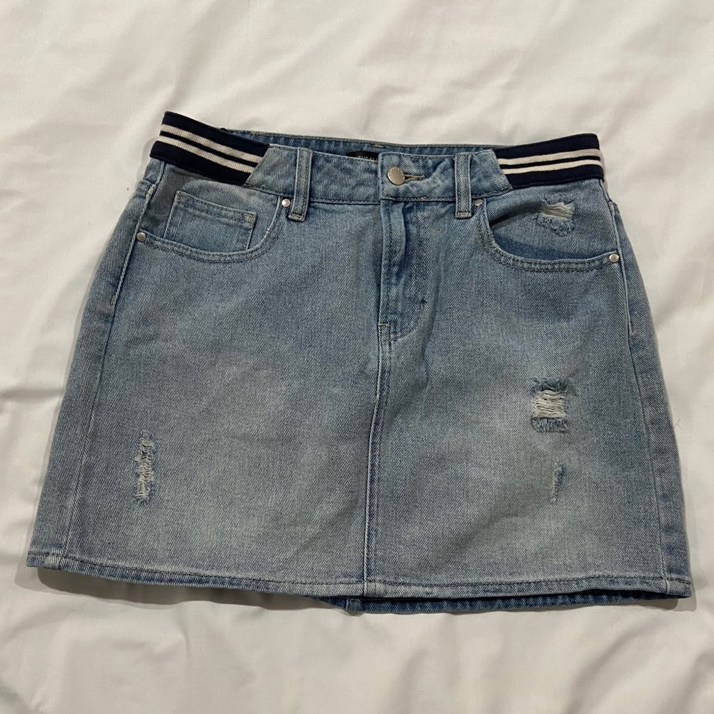 Denim Mini Skirt!